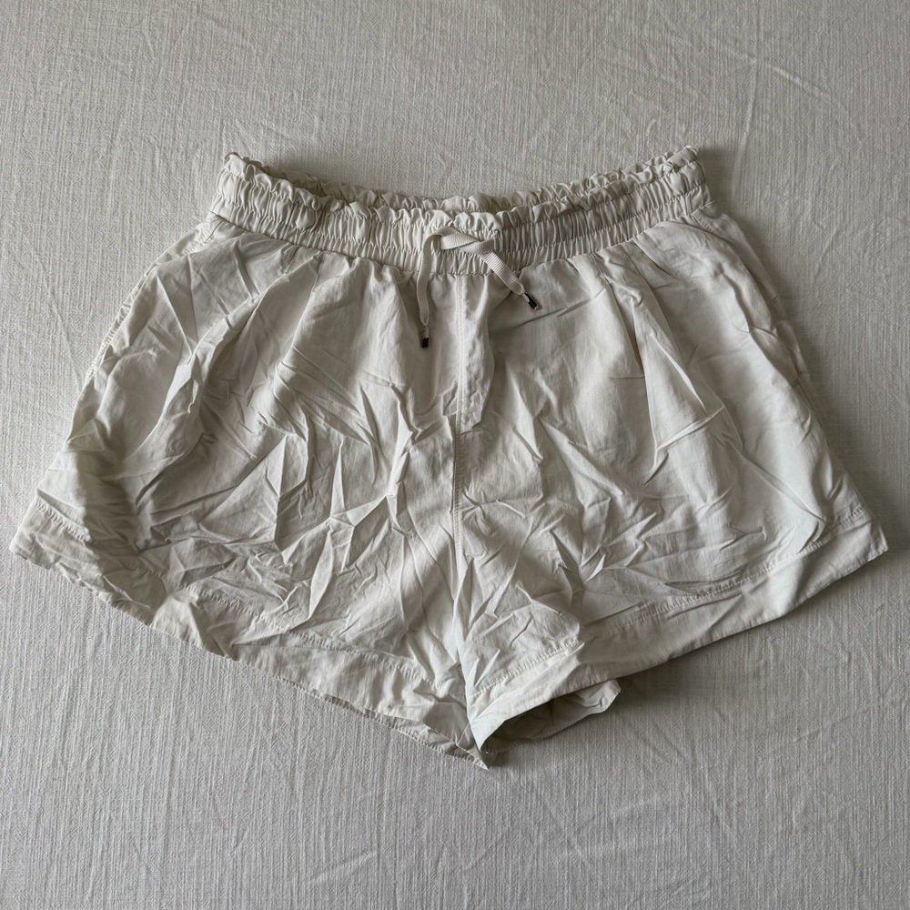 All in Motion White Lightweight Athletic Shorts